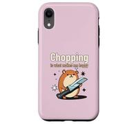 Chopping Is What Makes Me Happy (Funny Statement & Graphic) Case for iPhone XR