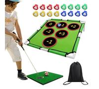 Chopping Net,Golf Target With Chopping Net | Self Adhesive Golf Shooting Practice Net,Chipping Net Set For Golf Practice, Golf Chipping Game For Adults, Indoor Patio