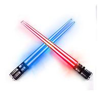 ChopSabers Lightsaber Led Light Up Chopsticks (2-Pairs, Blue & Red)