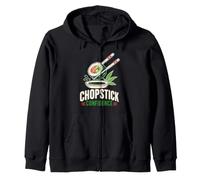 Chopstick Confidence Sushi Lover Zip Hoodie