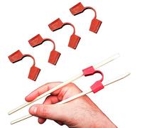 Chopstick Grip Aid, 4-Pack Plastic Helper for Effortless Eating, Easy Chopstick Holder for Adults, No-Slip Design, Perfect for Sushi and Asian Meals