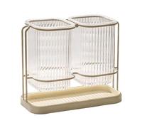Chopstick Holder, Kitchen Organizer, Clear Modern Design, Utensil Storage Rack, Fork Spatula Stand for Cabinets, Countertops, Home, Meal Prep, and Cooking Tools, Multicolor