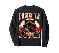 Chopstick Ninja s Japanese Cat s Ramen Noodle Sweatshirt