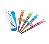 Chopstick Use Helper, 1 Pair Training Chopsticks for Adults Children Beginner, Right or Left Handed, Cartoon Chopsticks for Kids (4#)