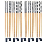 Chopsticks for Beginners, Training Chopsticks with 5 Learning Aids, Reusable Chopsticks Dishwasher Safe, Chop Sticks for Adults Learning Asian Dining Etiquette, Home Practice and Travel Meals, 22.5 cm