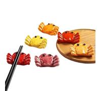 Chopsticks Rests 6 Pieces of Crab Ornaments Chopstick Holder Hotel Chopstick Holder Pen Holder Pen Holder