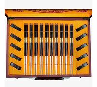 Chopsticks Reusable chop Sticks Pure Silver Set Gift Box 10 Pairs of 24 cm Reusable Chopsticks for The Elderly Life Gift