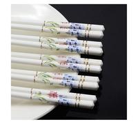 Chopsticks Set, Reusable, Solid Wood Box Packaging, Suitable for Family Dinner, Restaurants, Chinese, Japanese, Korean and Any Asia Style Food B(D)