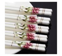 Chopsticks Set, Reusable, Solid Wood Box Packaging, Suitable for Family Dinner, Restaurants, Chinese, Japanese, Korean and Any Asia Style Food B(B)