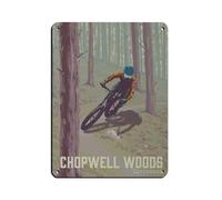 Chopwell Woods Mountain Biking Retro Poster Metal Tin Sign Chic Art Retro Iron Painting Bar People Cave Cafe Family Garage Poster Wall Decoration 12x16inch(30x40cm)