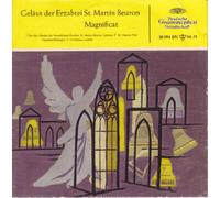 Chor der Mönche der Benediktiner-Erzabtei St. Martin Beuron - Geläut der Erzabtei St. Martin Beuron. Magnificat. Chor der Mönche der Benediktiner-Erzabtei St. Martin Beuron. Ltg.: P. Dr. Maurus Pfaff… Extended Play. Single Vinyl. Dt. Grammophon 30094 EPL