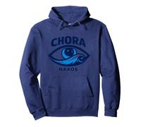 Chora Naxos Gr ye Wave Design Pullover Hoodie