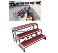 Choral Riser Adjustable Tiered Platform for Group Seating and Speaking, Multi-Functional Design with Level Customization