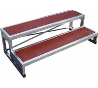 Choral Risers Platform with Lectern and Stools for Group Performances and Lectures