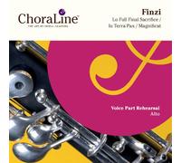 ChoraLine Voice Part Rehearsal Recordings - ALTO Voice Part for Finzi Lo, The Full Final Sacrifice / In Terra Pax / Magnificat Rehearsal CD
