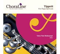 ChoraLine Voice Part Rehearsal Recordings - ALTO Voice Part for Tippett Five Negro Spirituals Rehearsal CD