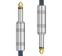 Chord | Premium Retro Guitar Lead | Black & Blue 3.0m