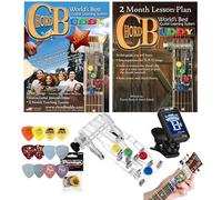 Chord Buddy Guitar Learning System with True Tune Chromatic Tuner & Fender Picks Package