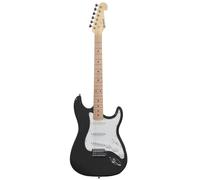 Chord | CAL63 Electric Guitar | Maple Fretboard | Black, Full Size, 174.525UK