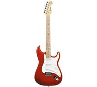 Chord | CAL63 Electric Guitar | Maple Fretboard | Metallic Red, Full Size, 174.540UK