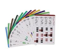 Chord Cards and Chord Chart, 12 Keys Color Coded Music Flash Cards, 3.74 X 5.31in Music Notes Reference Cards, Piano Chords Flashcards for Beginner