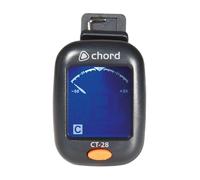 Chord | Chromatic Clip-On Tuner for Electric Guitar, Bass Guitar, Acoustic Guitar & Ukulele Accurate and Precise Battery Powered Tuner with High-Contrast Digital Display