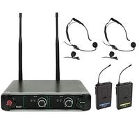Dual UHF Beltpack Wireless Microphone System 864.8+863.1MHz Chord SU20-B-BY