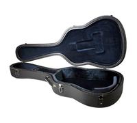 Chord | EPP Moulded Hard Western Acoustic Guitar Case | Ultra-Lightweight Expanded Polypropylene | Fits Dreadnought, Grand Auditorium & OM Guitars | Lockable with Shoulder Strap & Plush Interior