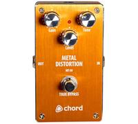 Chord | Guitar Effects Pedal | MT-50 Metal Distortion Pedal: High-Gain Guitar Effects Pedal for Metal & Hard Rock, Featuring Adjustable Gain, Tone, and Level Controls, Rugged Aluminium Housing