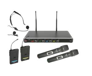 Chord NU4-C Quad UHF Wireless Handheld & Beltpack Microphone System