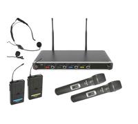 Chord NU4-C Quad Wireless Microphone System | 2 x Handheld 2 x Beltpack