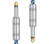 Chord | Premium Retro Guitar Lead | Blue & White 3.0m