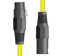 Chord Premium XLR Male - XLR Female Cable Microphone Cable Yellow - 1.5M