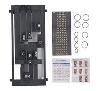 Chord Presser Guitar Chord Guide Helper, 16-Chord Learning Tool with Manual & Clips, Designed for 36-41 Inch Folk Guitars, Compatible with Fingerboard