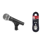 Chord | Professional Dynamic Vocal Microphone | DM02 & Stagg SMC6 6 metre standard microphone cable