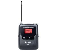 Chord | Replacement Bodypack Transmitter for XU Series UHF Wireless Microphone Systems - IR Sync, Mini XLR Input, 823-832/863-865 MHz
