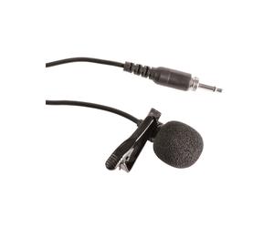 Chord Replacement QTX QR12PA Lapel Microphone SLM-35 Black Tie Clip Lavalier Mic