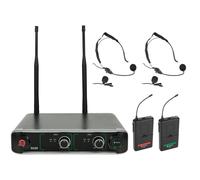 Chord SU20 Compact Dual UHF Wireless Microphone Set (Beltpack 863.42+864.3)