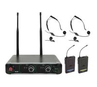 Chord SU20 Compact Dual UHF Wireless Microphone Set (Beltpack 864.8+863.1)