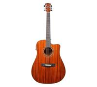 Chord | Sundown Electro-Acoustic Western Guitar - 3-Band EQ, Built-in Tuner, Venetian Cutaway, High Gloss Finish, HPL Fingerboard, Chrome Die-Cast Tuners