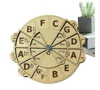 Chord Wheel For Musicians - Wooden Navigation Aid Key Transition Aid Melodic Structure Learning Artistic Theory | For Office