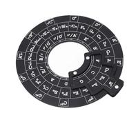 Chord Wheel Melody Chord Tool, Aluminum Alloy Wheel, Staff Learning Circle of Fifths with Versatile Usage, for Music Theory