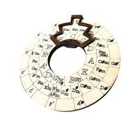 Chord Wheel Wooden Melody Tool, Circular Wooden Wheel, Musical Learning Tool, Fifth Compass for Composition & Improvisation for Guitar, Ukulele, Piano and Bass
