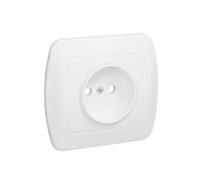 CHORD WHITE SOCKET 1X B/U SCREW TERMINALS 16A 250V AG1E/11