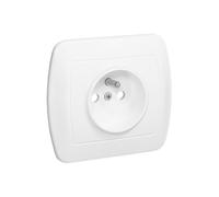 Simon Akord Single Socket with/u 16A IP20 White AGZ1e/11
