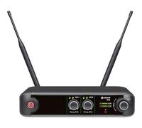 Chord XU-2BP Wireless Microphone System - Dual UHF Receiver with 2 Bodypacks, Lavalier & Headset Mics - Ideal for Presenters & Fitness Instructors