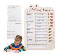 Chore Chart Checklist - 1 Set Sliding Studies Chore Chart, Students Study Checklist Sliding Chartss | Visual Schedule Routine Planning Board Boys Girls Planner for School