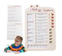 Chore Chart Checklist, Students Cartoon Checklist Chart Slider, Home School Stationery Visual Schedule Planning Board, Learning Routine Management Planner for Boys