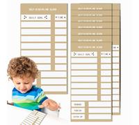 Chore Chart for Bedtime Routines Chart - Sliding Routine - Self-Discipline Record Chart with Checklist Slider - Develop Good Habits Ai