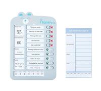 Chore Chart for Kids - Blue Routine Chart, Portable to Do List Board for Home Family, Reusable Kids Chore Organizer, Ideal for Daily Task Planning & Habit Building